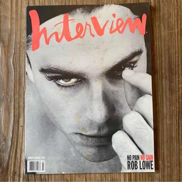 Rob Lowe -  Interview magazine - March 1990 - Picture 1 of 13